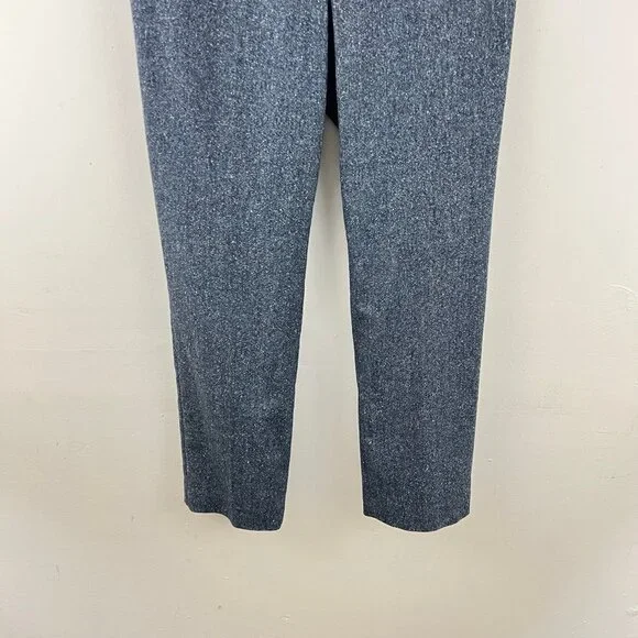 Talbots Newport Blue Tweed Wool Blend Pants Trousers Size 12 34 x 29 - Picture 3 of 6
